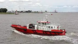 Schweden-Lotsenboot Steinburg vor Brunsbüttel