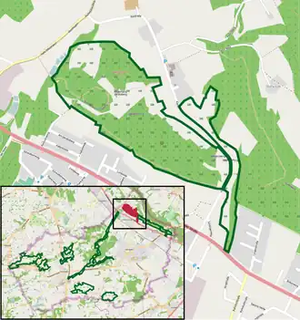 Übersichtskarte des Naturschutzgebiets