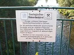 Infotafel Rußkohlenflöz