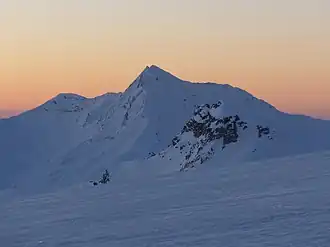 Stellihorn von Westen, vom Allalingletscher