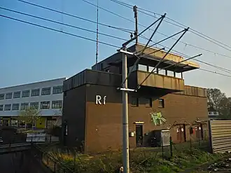 Das Stellwerk am Bahnhof Hamburg-Rahlstedt