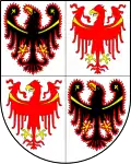Wappen der heutigen italienischen Autonomen Region Trentino-Südtirol