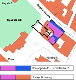 Lage des Klosters 1657–1689