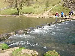 Stepping stones im Dove in Suffolk