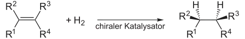 stereoselektive Hydrierung einer Doppelbindung