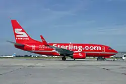 Eine Boeing 737-700 der Sterling