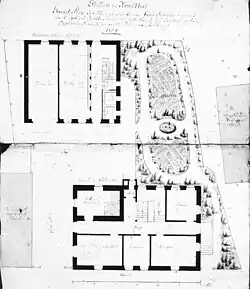 Lageplan des Pfarrhauses
