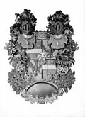 Freiherrliches Wappen (1691) Jakobskirche (Stockholm)