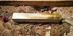 Stolperschwelle bei der Rittersburg in Rudersberg