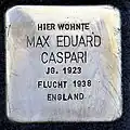 Stolperstein für Max Eduard Caspari