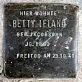 Stolperstein für Betty Ifland (Pantaleonstraße 18)