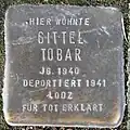 Stolperstein für Gittel Tobar (Bobstraße 2)