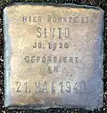 Stolperstein für einen Sinto (Bobstraße 4/6)