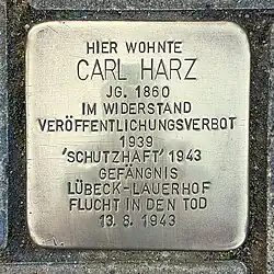 Stolperstein Carl Harz