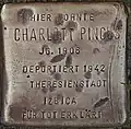 Stolperstein für Charlott Pincus (Lindenthalgürtel 11)