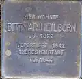 Stolperstein für Dittmar Heilborn (Lütticher Straße 67)
