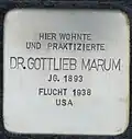 Stolperstein für Dr. Gottlieb Marum (Neumarkt 41)