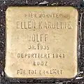 Stolperstein für Ellen Karoline Wolff (Luxemburger Straße 37)