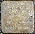 Stolperstein Hektorstraße 5 Johanna Goldschmidt