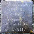 Stolperstein für eine Rommni (Peterstraße 31)