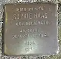 Stolperstein für Sophie Haas (Riehler Straße 13)
