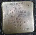 Stolperstein für Ruth Meyerbach (Hansaring 109)