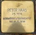 Stolperstein für Peter Haas (Riehler Straße 13)