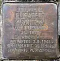 Stolperstein für Elisabeth Kuznitzky, Kastanienallee 23, Berlin-Westend