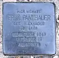Stolperstein für Erna&nbsp;Panthauer