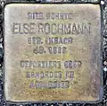 Stolperstein für Else Rochmann