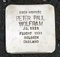 Stolperstein für Peter&nbsp;Paul&nbsp;Wolfram