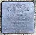 Stolperstein Günther Keil