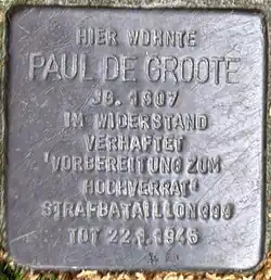 Stolperstein für Paul de Groote