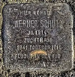 Stolperstein für Werner Schütz