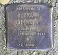 Stolperstein Hermann Holzheim in der Wolliner Straße&nbsp;3