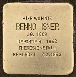 Stolperstein für Benno Isner