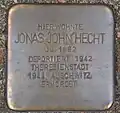 Stolperstein für Johnas John Hecht (Agrippastr. 14)