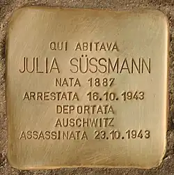 Stolperstein für Julia Süssmann-Pollak