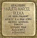 Stolperstein für Majer-Marcel Bulka