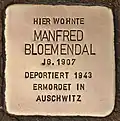 Stolperstein für Manfred Bloemendal