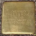 Stolperstein für Regina Fink (Dasselstr. 22)