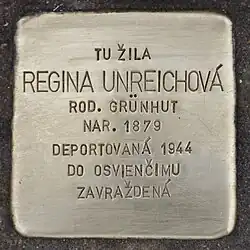 Stolperstein für Regina Unreichová