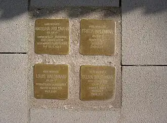 Schwandorf, Höflinger Str. 2, Stolpersteine für die Familie Waldmann