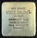 Stolperstein für Adolf Salomon (Schaurtestraße 1)