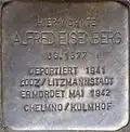 Stolperstein für Alfred Eisenberg (Arnulfstraße 27)