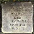 Stolperstein für Anna Kohn (Eifelstraße 10)