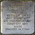Stolperstein für Arthur Levy (Saarstraße 1)