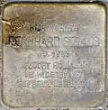 Stolperstein für Bernhard Straus (Händelstraße 14)