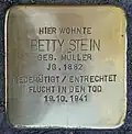 Stolperstein für Betty Stein (Wilhelm-Waldeyer-Straße 16)