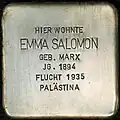 Stolperstein für Emma Salomon (Brüsseler Straße 88)